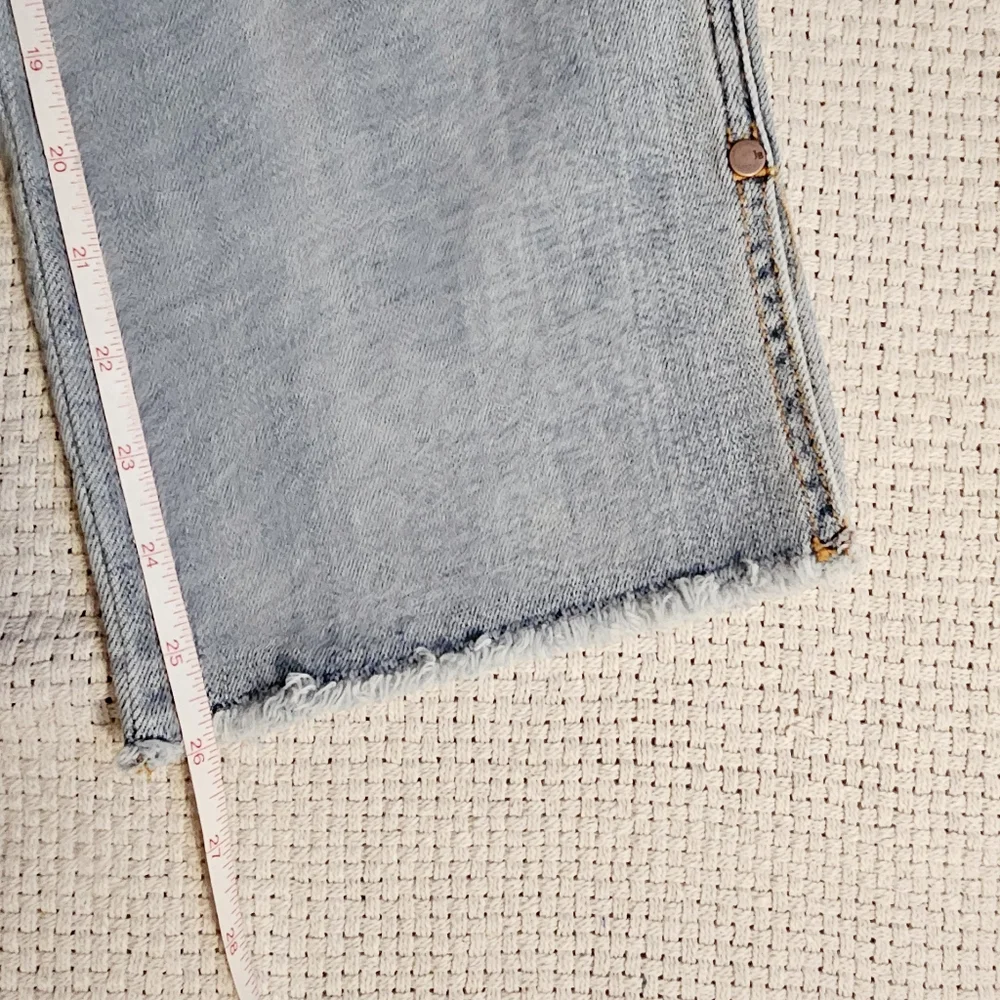 SOLD | Judy Blue Raw Hem Straight Leg Split Ankle Jeans Size 0(24) Rare Find - Picture 14 of 14